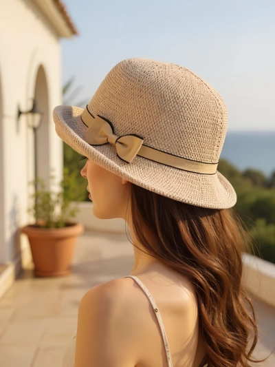 Royalfashion Женская шляпа с украшением в виде банта Summer Grace