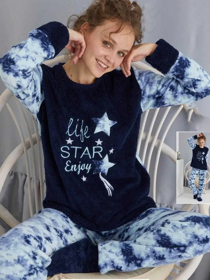Женские пижамы Royalfashion a'la Fleece Life Star Enjoy