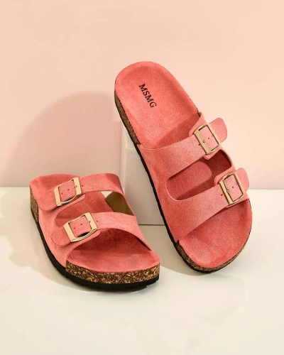 Royalfashion Women's flip-flops with buckles Foumy