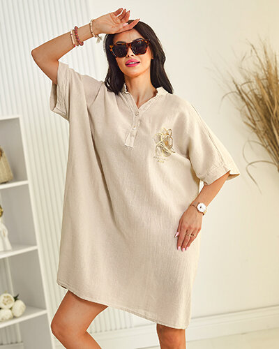 Royalfashion Women's oversize cotton summer tunic