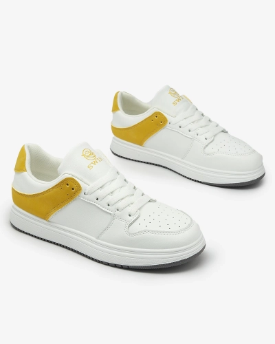 Royalfashion Mustard white women's sports shoes Elevace