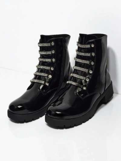 Lakitud paeltega naiste poolsaapad Fjorra