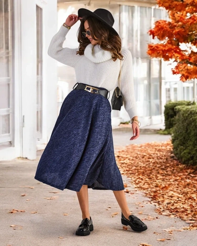 Royalfashion Women's midi skirt