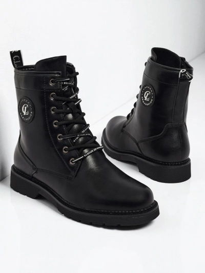 Eco-leather laced women's ankle boots Tavira