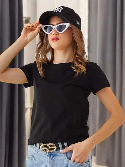 Royalfashion Women's Cotton Casual T-Shirt with Round Neck
