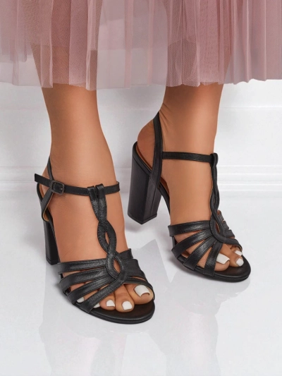 Royalfashion Women's block heel sandals Daffi Elegance