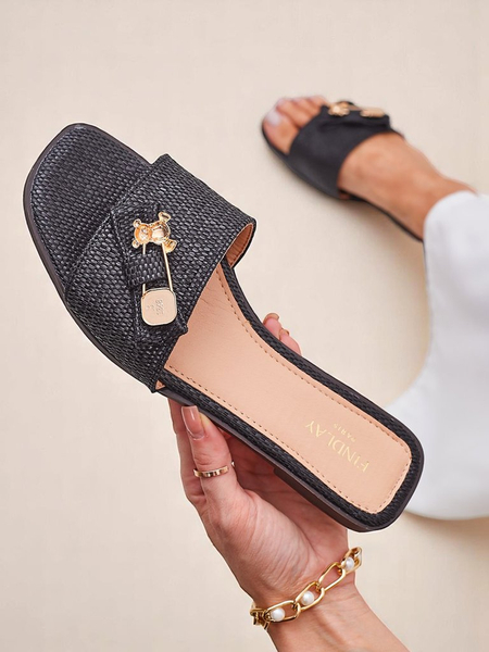 Royalfashion Женские шлепанцы из соломы Aurelia