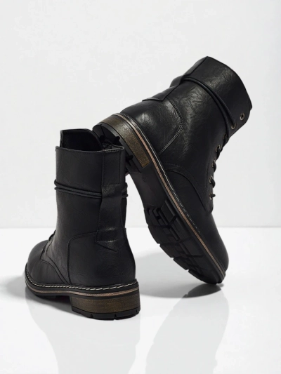 Eco-leather laced women's ankle boots Ravonna