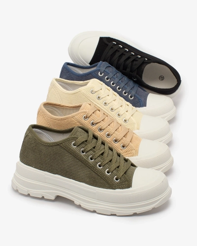 Royalfashion Mustad naiste platvormkingad Spollero