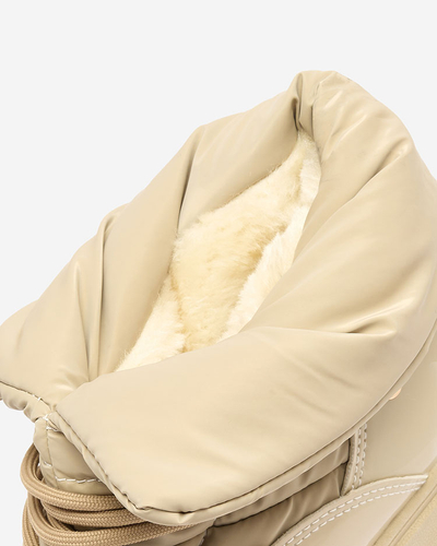 Royalfashion Женские сапоги-скороходы светло-коричневого цвета Dabenda