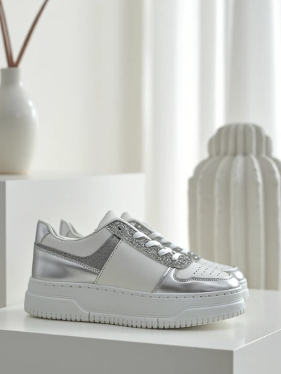 Royalfashion Women's sneakers with glitter Qisofi