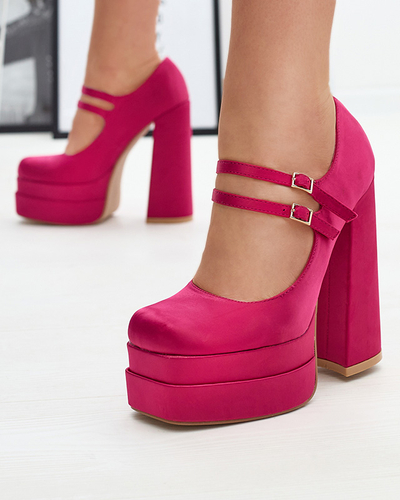 Fuksiat värvi naiste kõrged stilettpumbad Elika - Jalatsid