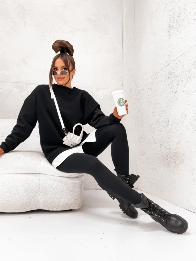 Женский хлопковый свитшот Royalfashion с отстегивающейся нижней частью