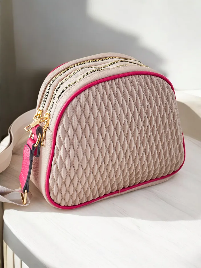 Royalfashion Small women's handbag made of eco-leather with embossing