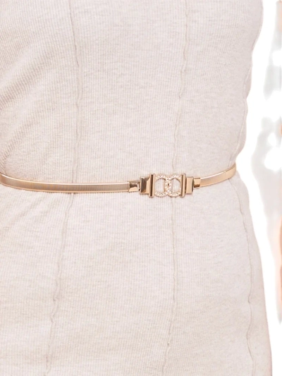 Aurelia Roma – Gold thin metal women's belt with decorative buckle
