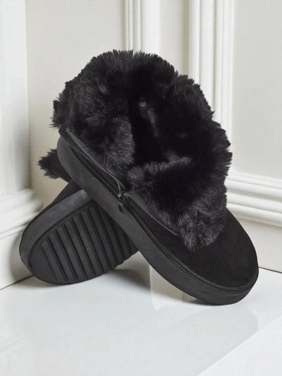 Royalfashion Women's Winter Crest Short Snow Boots