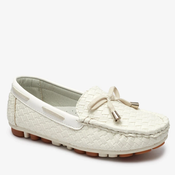 Белые детские мокасины Dannad- Footwear