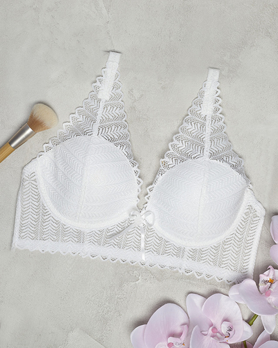 Cream women's lace bra - Underwear