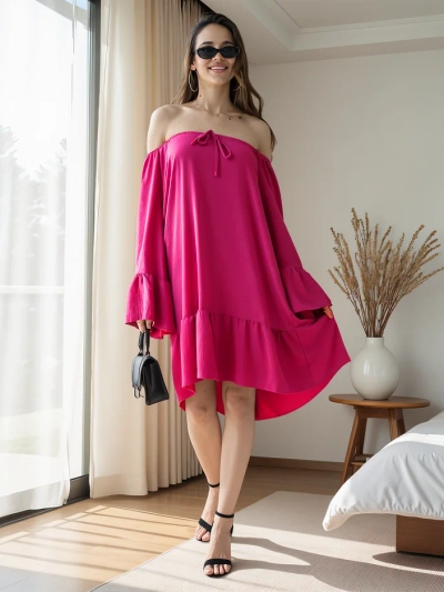 Платье Royalfashion в испанском стиле с рюшами оверсайз