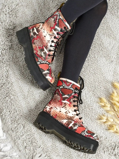 Women's Isadore Embossed Worker Boots