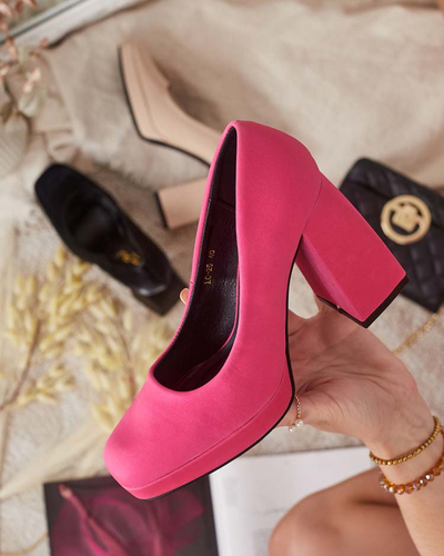 Royalfashion Naiste satiinist Edessa pumbad