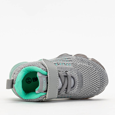 Sneakersy Dziecięce Astra Szare Syntetyczne Sportowe na Lato