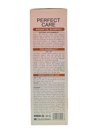 Argento Arganio Silky & Smooth keratiini ja E+B5 vitamiinidega šampoon (800ml)