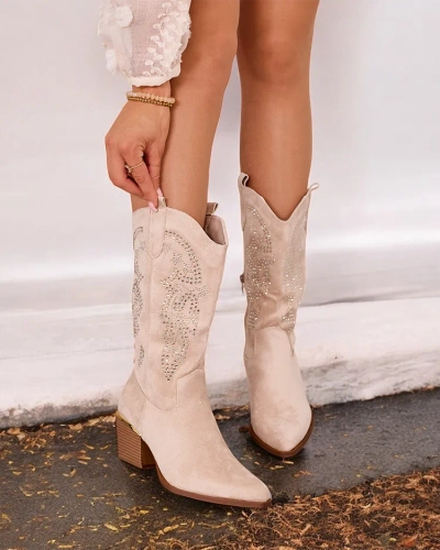 Royalfashion Naiste Kellib Heeled Cowboy Boots