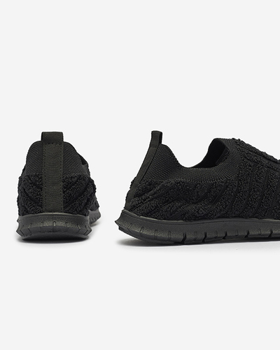Black slip-on women's sports shoes sneakers Kerliv- Footwear