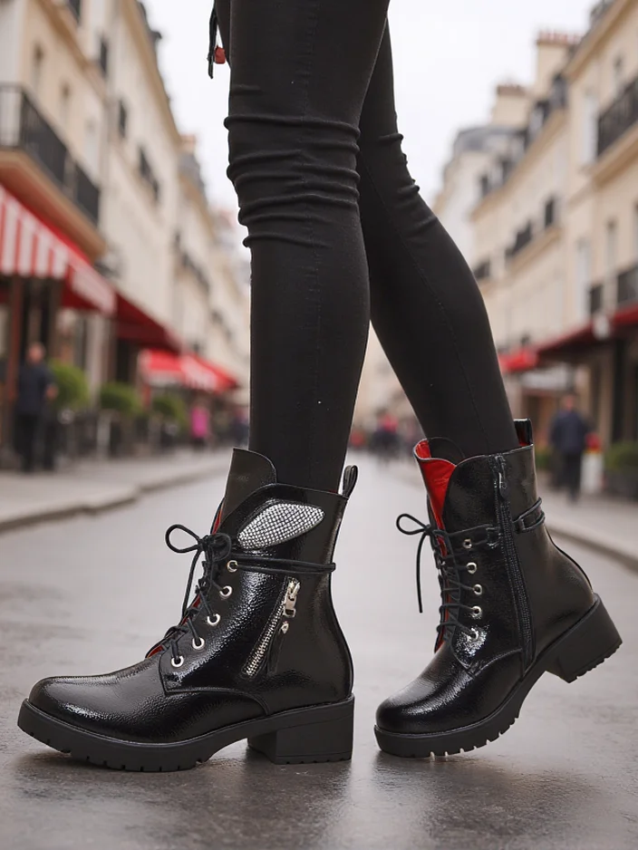 Royalfashion Женские ботинки на щиколотке рабочие ботинки Volio