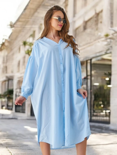 Royalfashion Cotton long women's shirt a'la dress