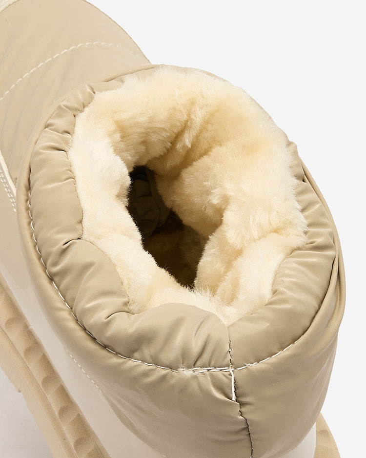 Royalfashion Женские сапоги-слипы светло-коричневого цвета Ireda