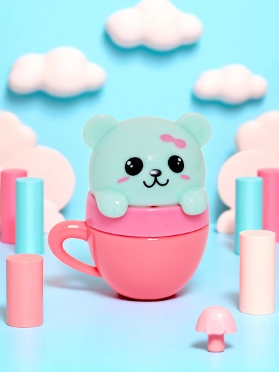 Children’s lip balm with a bear in a cup – moisturizes and regenerates