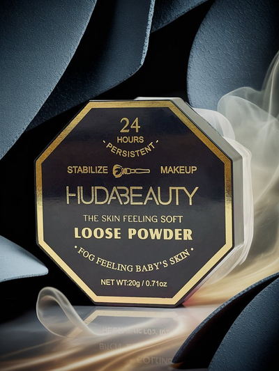Loose face powder with a natural finish effect