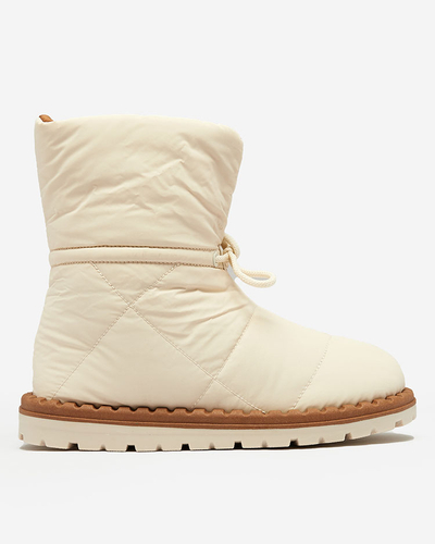 Royalfashion Women's slip-on snow boots in beige Nevonsis