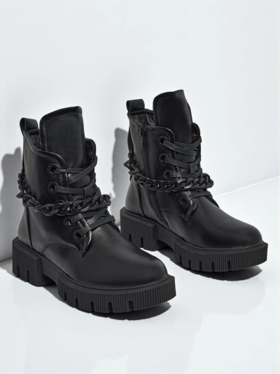 Anviq Women's Eco-Leather Lace-Up Ankle Boots