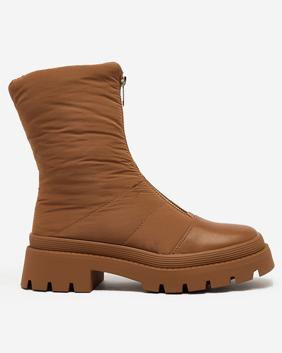 Royalfashion Naiste Tainve Beežid lamedakandilised saapad