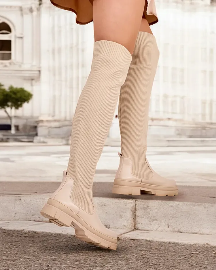 Royalfashion Women's Sonelli slip-on over-the-knee boots