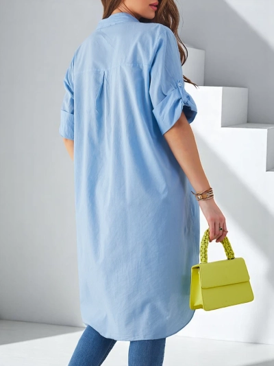 Royalfashion Puuvillane Pikk Naiste Oversize Särk