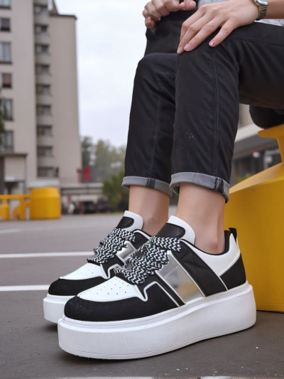 Royalfashion Women's platform sports sneakers Gevigos