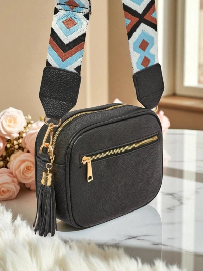 Royalfashion Small Women's Eco-Leather Handbag with Colorful Strap Kovi Lace