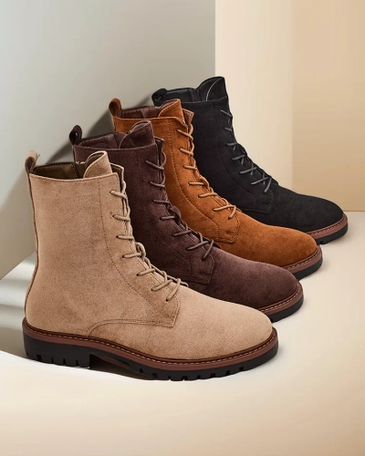 Royalfashion Women's Lace-up Ankle Boots Gosop