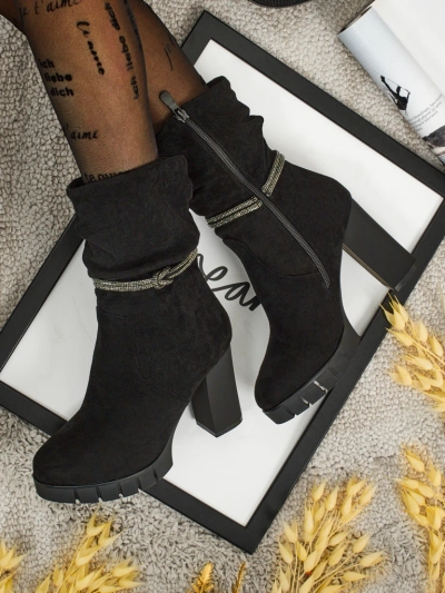 Naiste öko-seemisnahast jämeda kontsaga saapad RuneFlicker