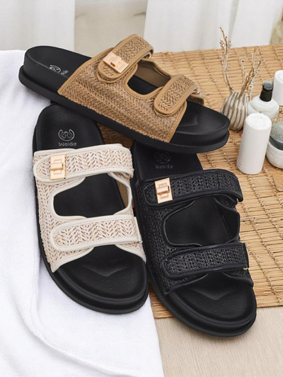 Royalfashion Naiste sisseastutavad sandaalid punutisega Delibeli