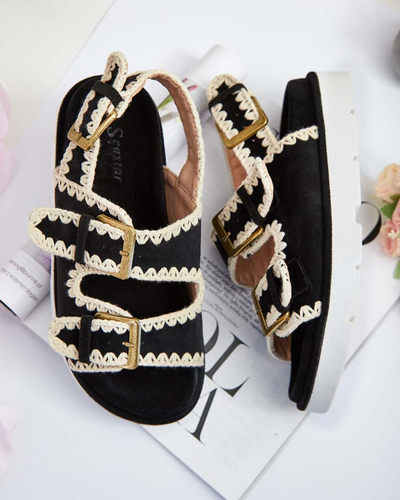 Royalfashion Naiste Lunnay eko veluursandaalid