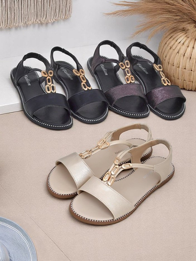 Royalfashion Naiste kaunistatud rihmadega sandaalid Siena Glow