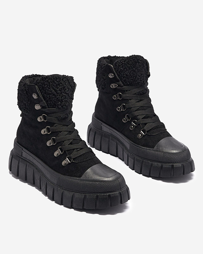 Diana Mustad Nahast Mugavad Naiste Talvesaapad