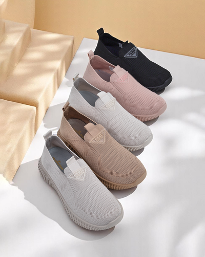 Royalfashion Женские тканевые спортивные слипоны Serra