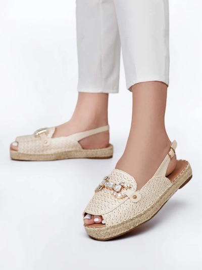 Royalfashion Women's espadrilles with open toe