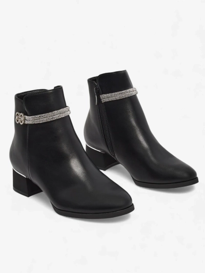 Women's Ankle Boots with Cubic Zirconia Qurette